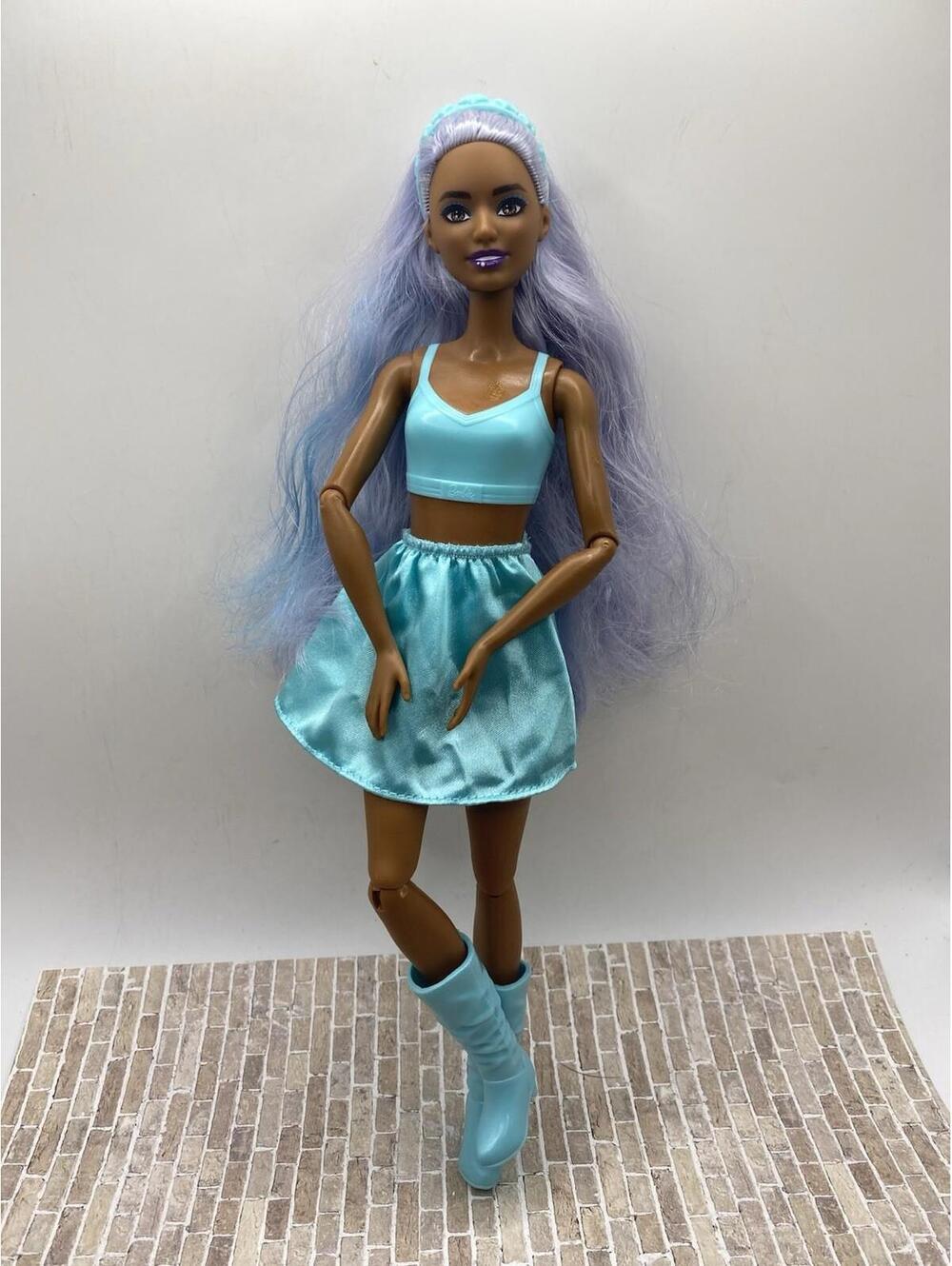 Barbie Cutie Reveal HKR05 Doll Purple Puppy African American 2023 Mattel B14